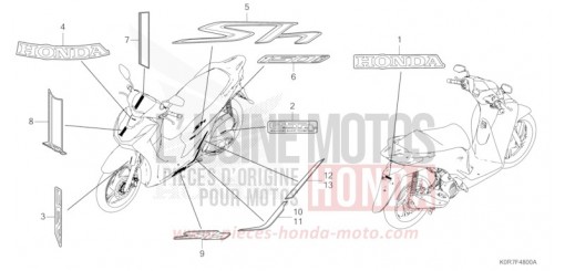 MARQUE/RAYURE SH125ADN de 2022